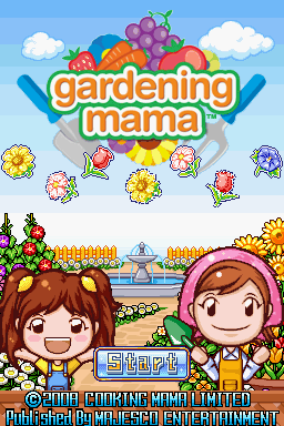 Gardening Mama Title Screen